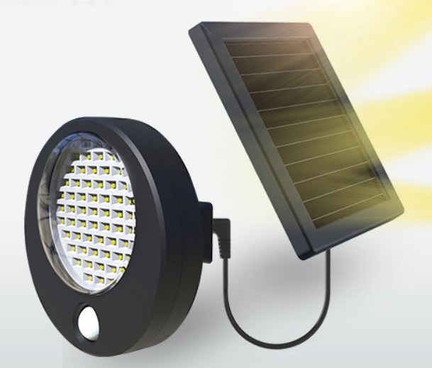 Solar motion lighting