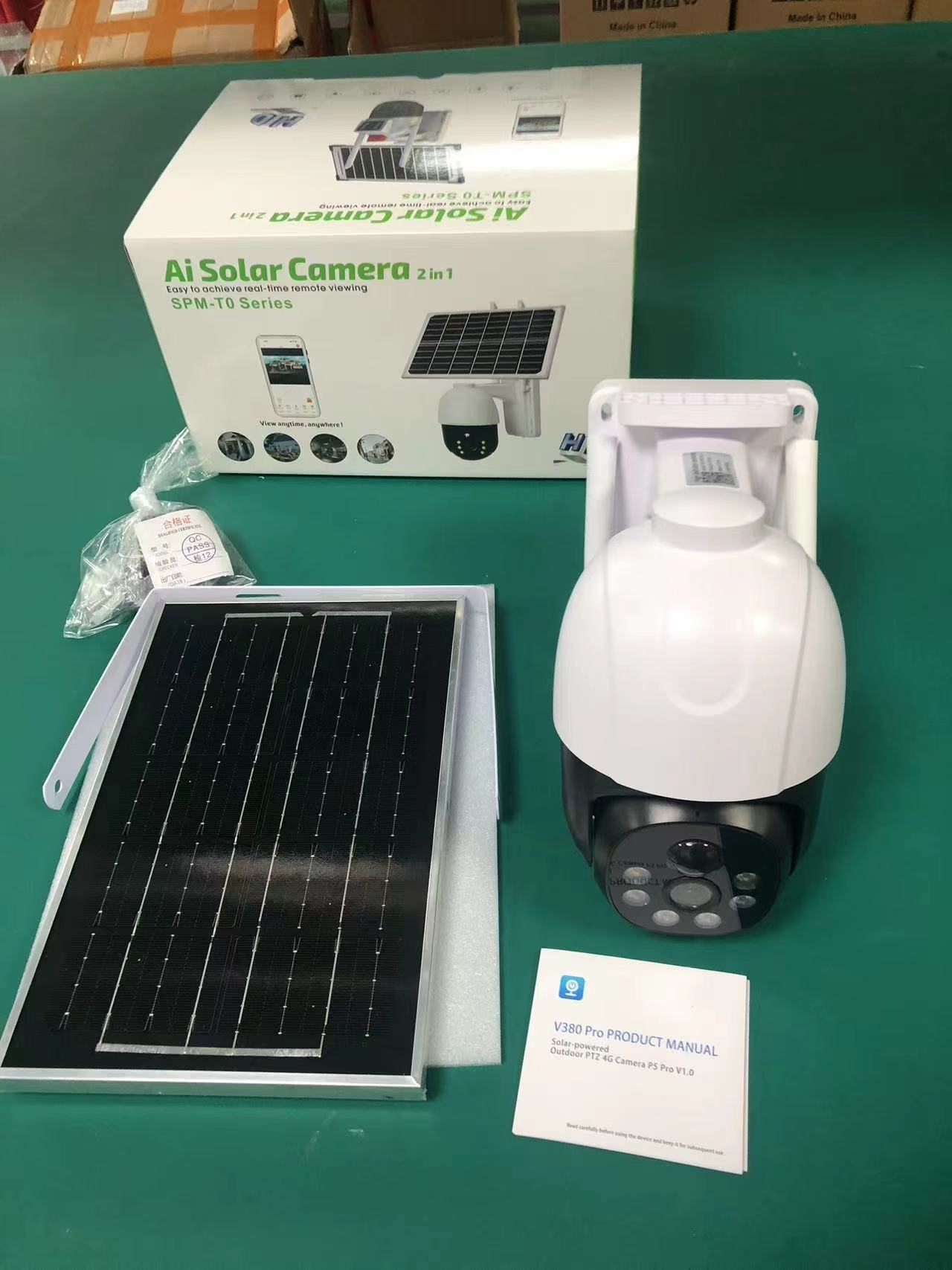 Solar camera home security outdoor monitor