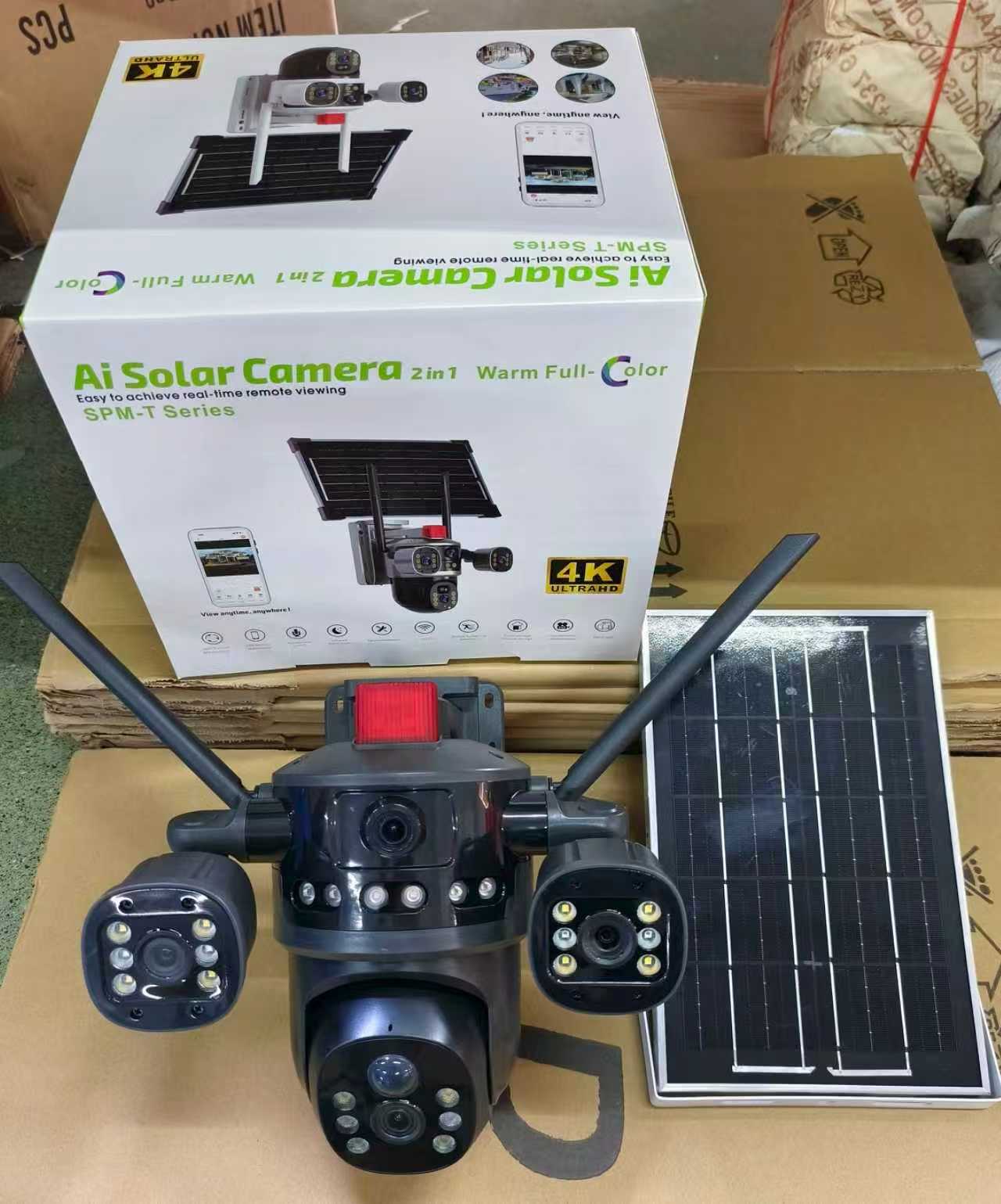 Solar camera home security system