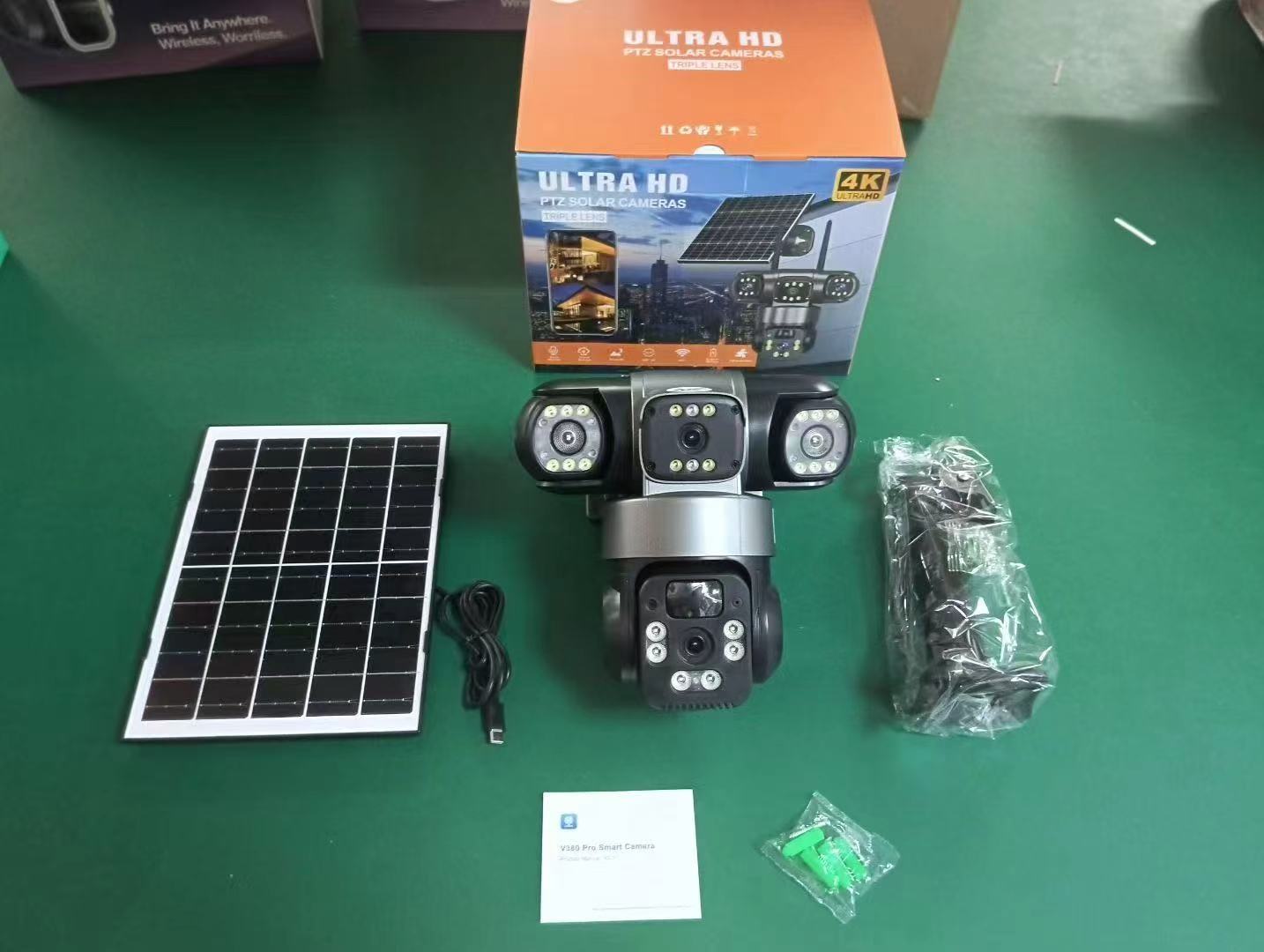 Solar camera home security monitor